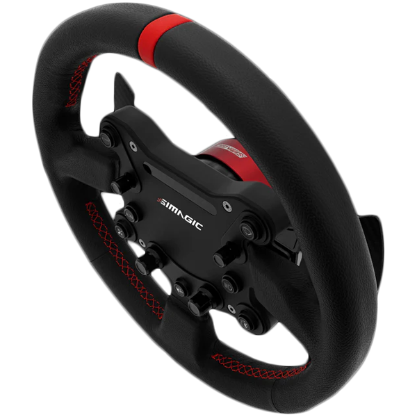 SIMAGIC GT Sport Steering Wheel 300 mm, QR50, Shifters, leather, S201