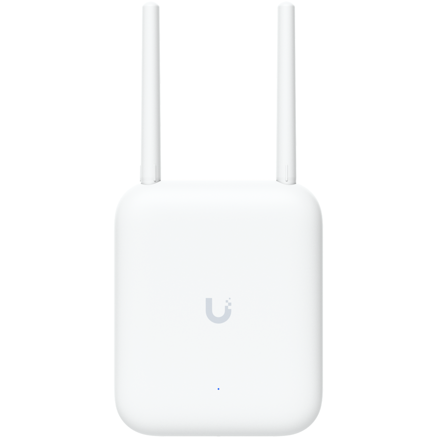 Ubiquiti U7-Outdoor All-weather WiFi 7 AP with 4 spatial streams, an integrated directional super antenna, and versatile moun