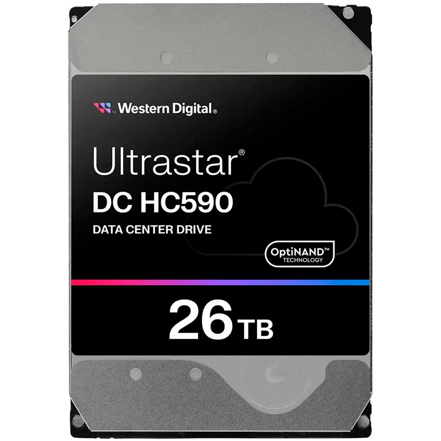 HDD Server WD/HGST ULTRASTAR DC HC590 (3.5’’, 26TB, 512MB, 7200RPM, SATA 6Gb/s, 512E SE NP3) SKU: 0F65672 — WESTERN DIGITAL