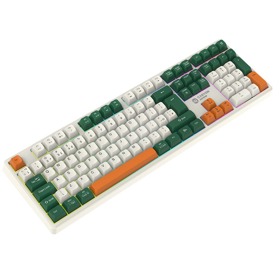 CANYON keyboard Shadder GKW-11 Mech RGB UK/US Wireless White