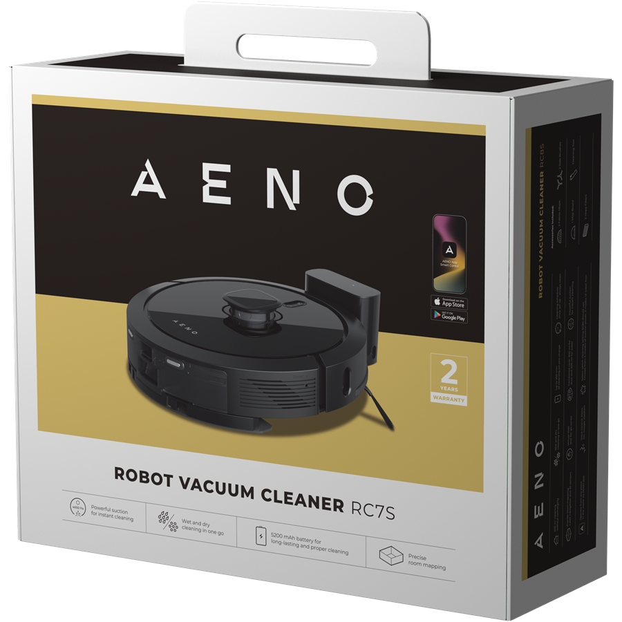 Laser Robot vacuum cleanerwith 5200 mah battery .2 in1 water tankand dustbin,300mi dustbin,300ml waterank,suction4000pa. — AE