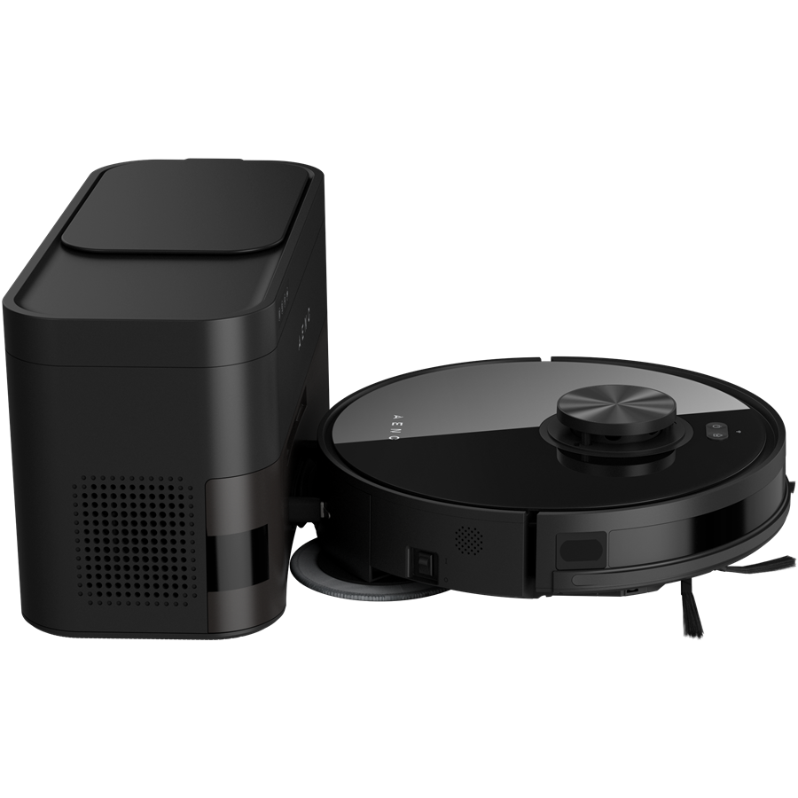 Robot Cleaner w/Dust Collector, black, 2in1 and dust tank, 4000pa, 3200mAh battery — AENO