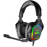 Gaming headphones with microphone AP-U750MV, black (USB, RGB) — SVEN
