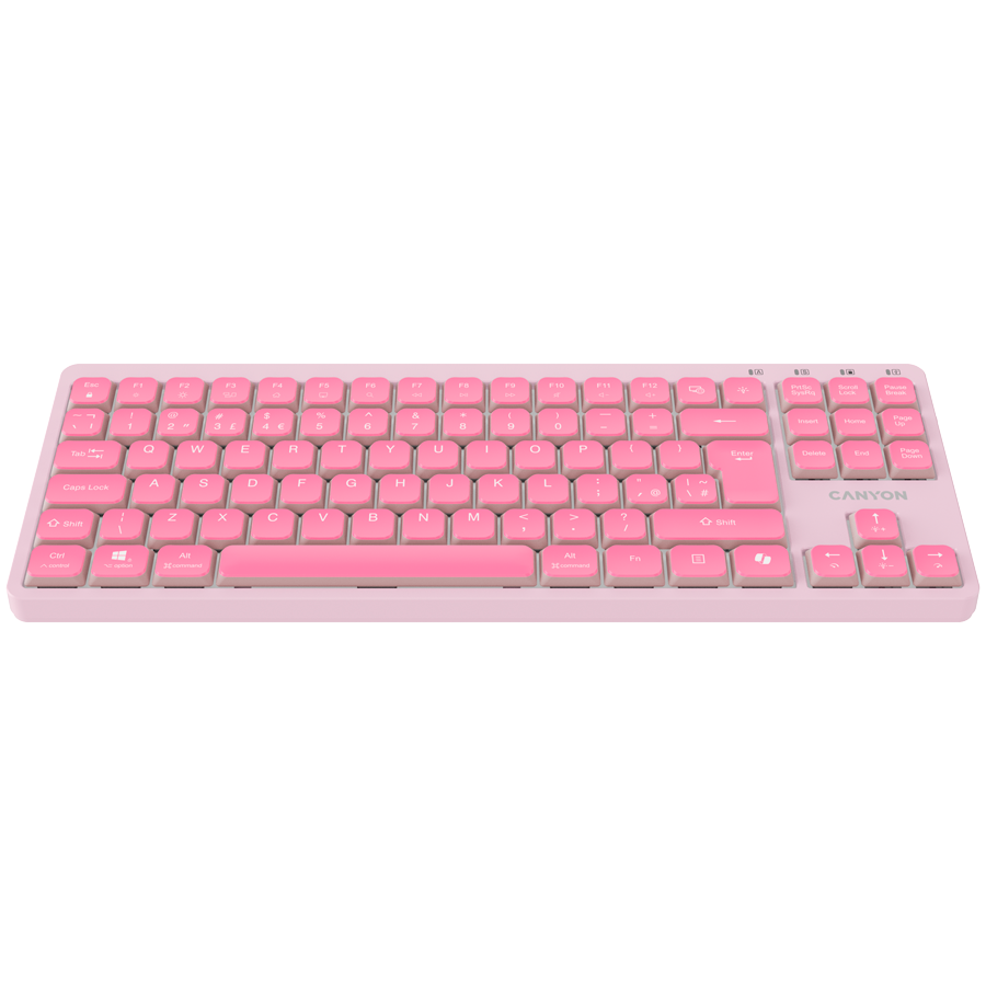 CANYON Keyboard OnType 10 Low Profile EN Wired Pink