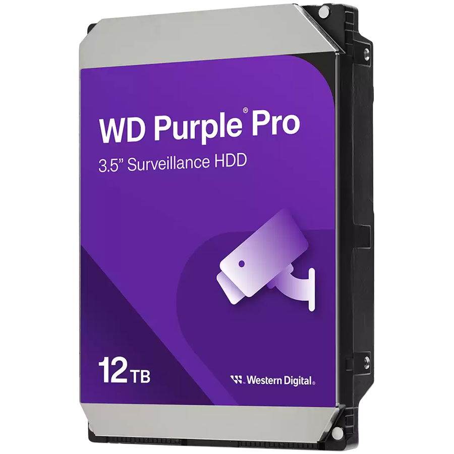 HDD AV WD Purple Pro (3.5'', 12TB, 512MB, 7200 RPM, SATA 6 Gb/s) — WESTERN DIGITAL
