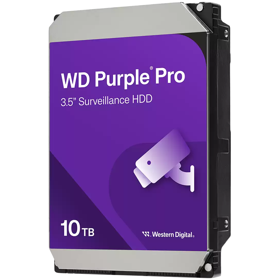 HDD AV WD Purple Pro (3.5'', 10TB, 256MB, 7200 RPM, SATA 6 Gb/s) — WESTERN DIGITAL