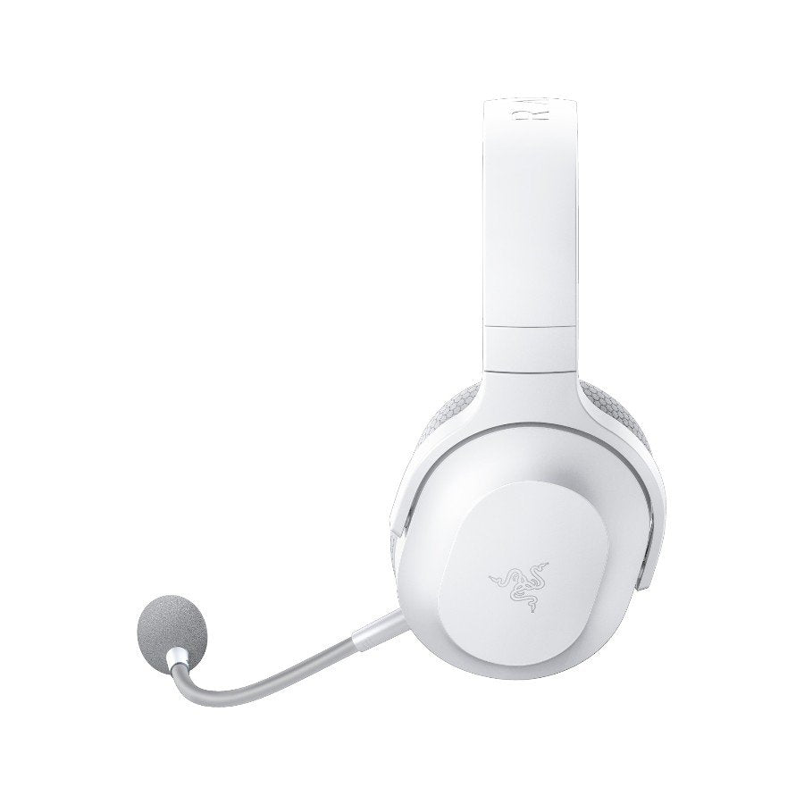 Razer Barracuda X Mercury White Wireless Multi-platform Gaming and Mobile Headset, Razer TriForce 40mm Drivers, Detachable Hy