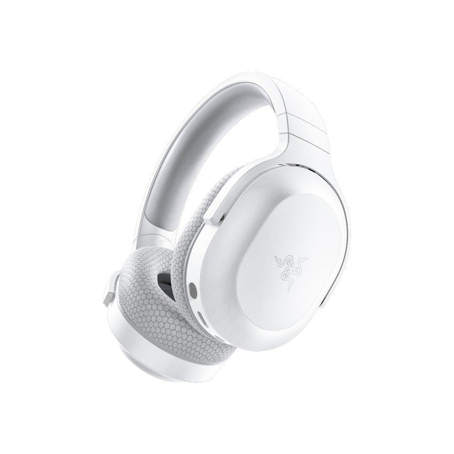 Razer Barracuda X Mercury White Wireless Multi-platform Gaming and Mobile Headset, Razer TriForce 40mm Drivers, Detachable Hy