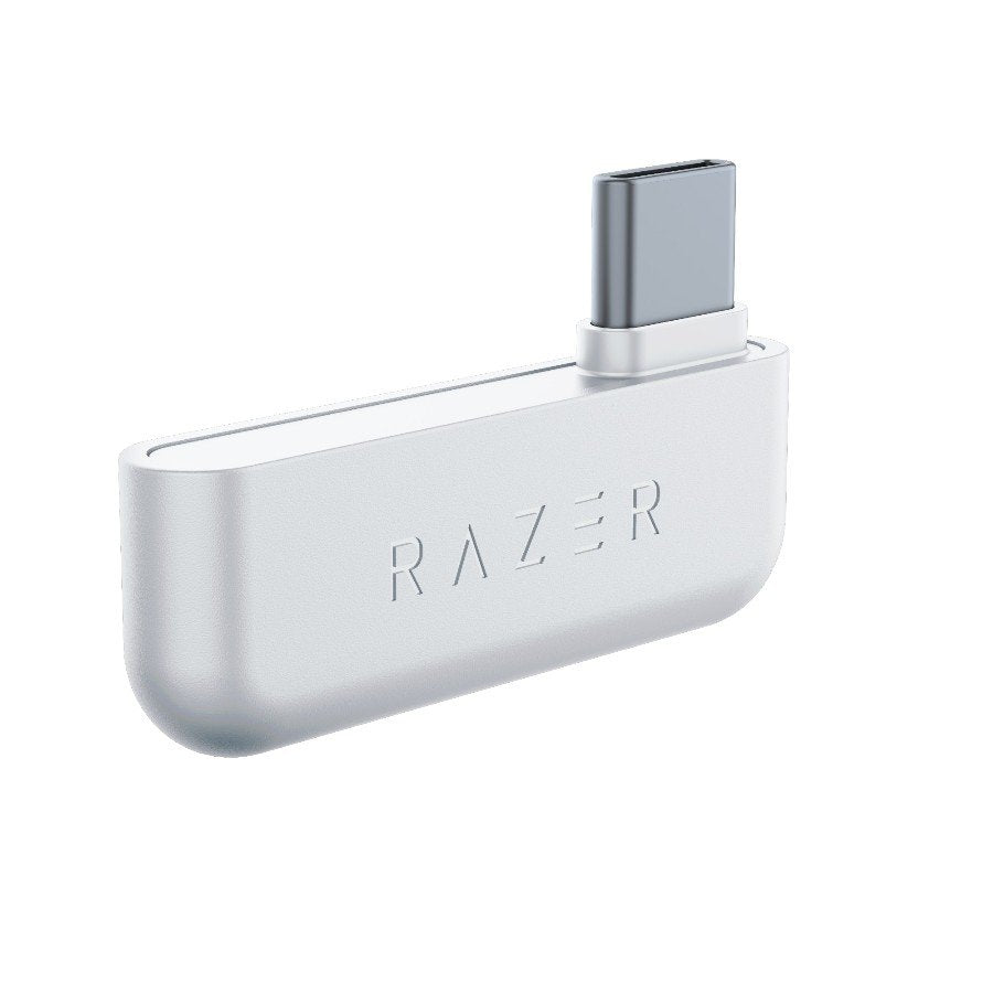 Razer Barracuda X Mercury White Wireless Multi-platform Gaming and Mobile Headset, Razer TriForce 40mm Drivers, Detachable Hy