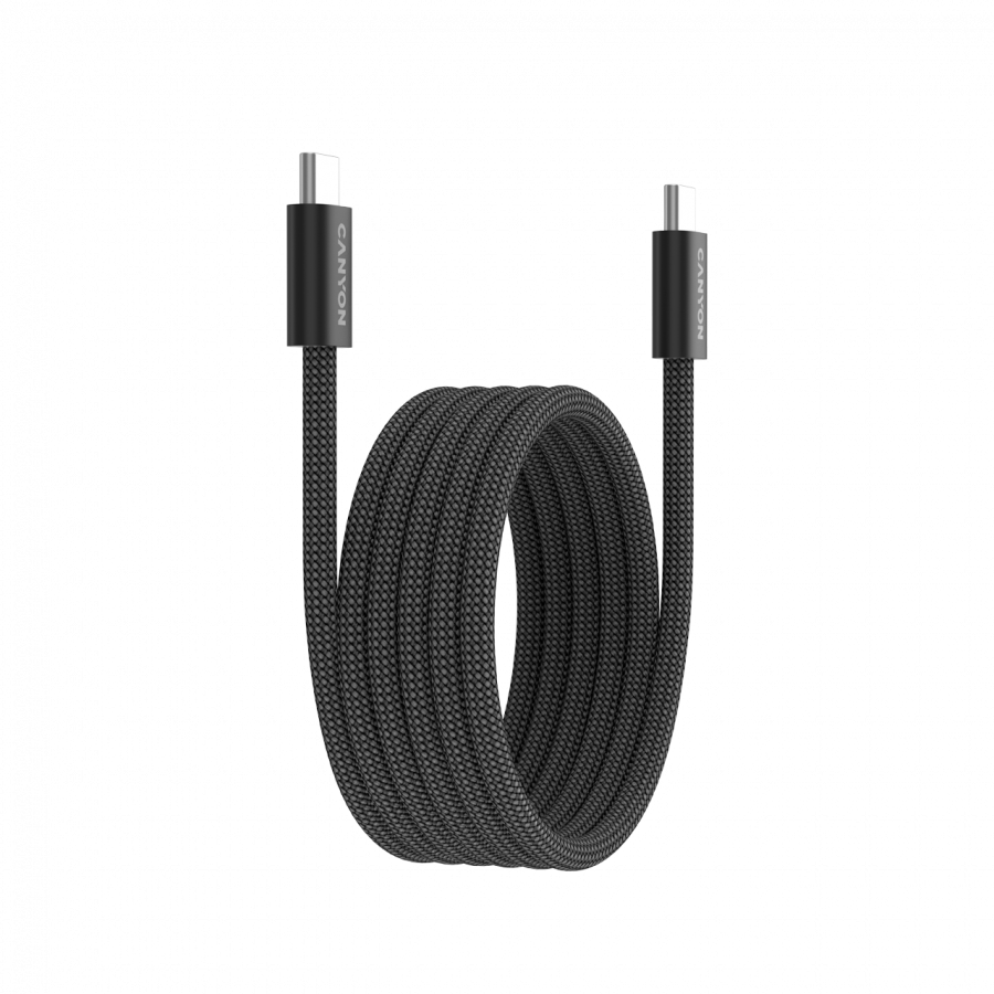 CANYON cable OnWire 60MG C-C 60W Magnet Braided 1m Black