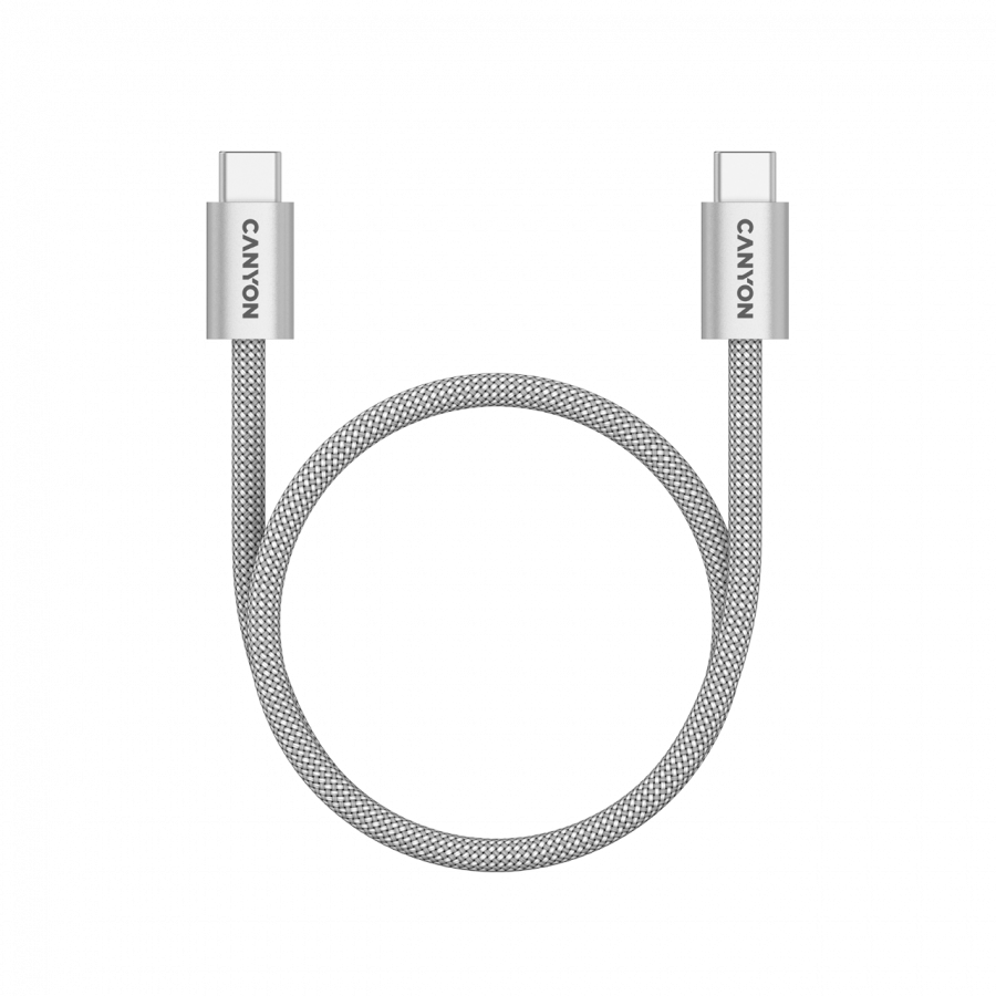 CANYON cable OnWire 60MG C-C 60W Magnet Braided 1m Light Grey