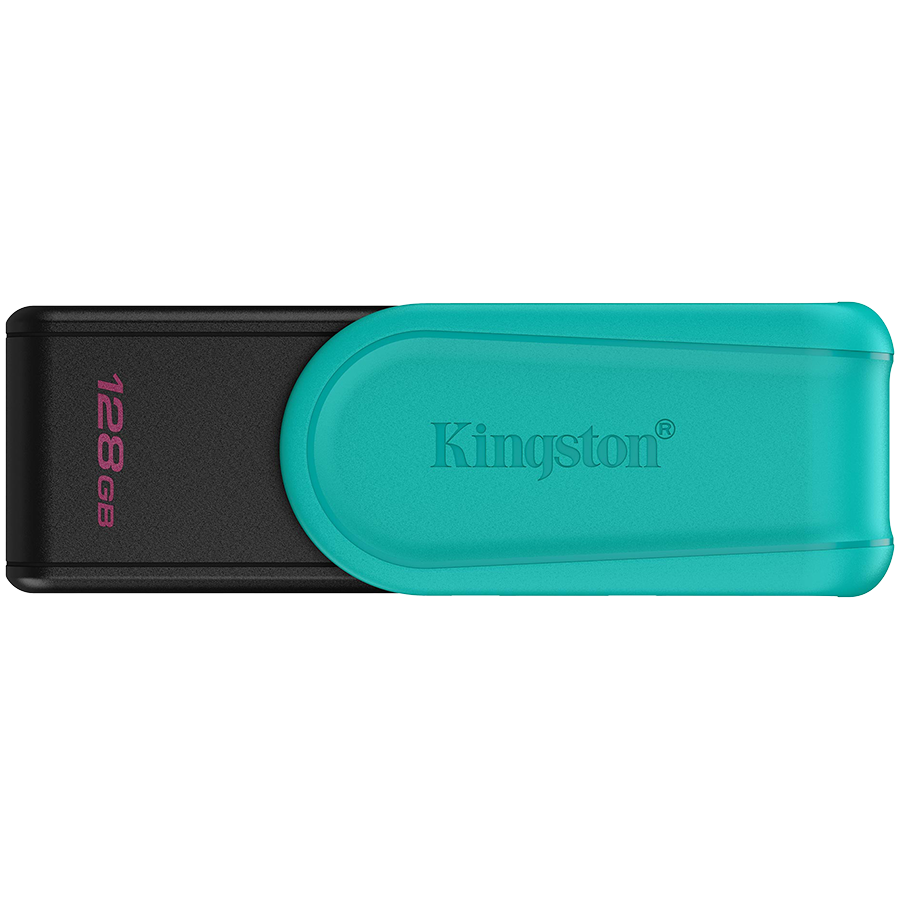 Kingston 128GB Portable USB 3.2 Gen 1 DataTraveler Exodia S (Black/Turquoise)