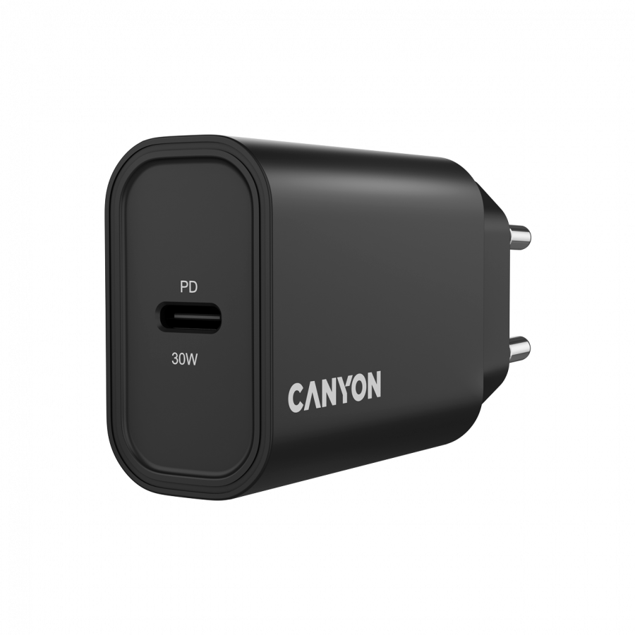 CANYON charger OnCharge 30CL Max Power 30W 1xPD EU Black