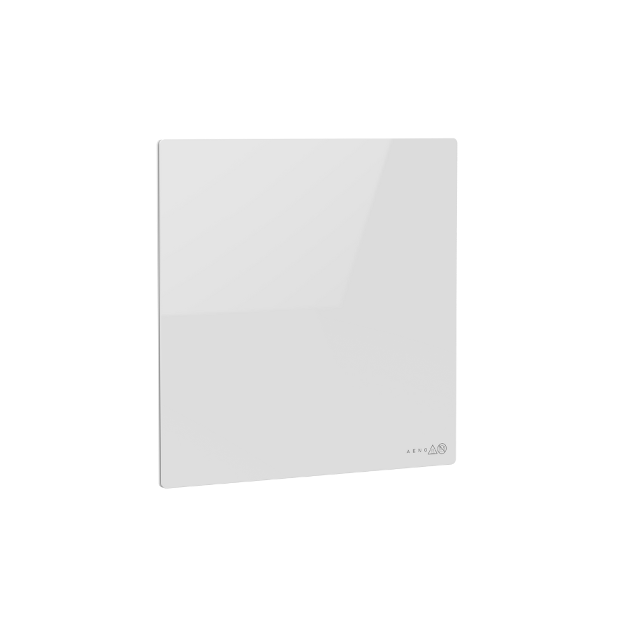 AENO Premium Eco Smart Quadro Wall Heater, 500W, 50x50 cm., Tempered glass, Infrared+convection heating type, LED display Plu