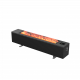 AENO Premium Eco Smart Space Heater, 2000W, 2 power steps, Convection heating type, REAL FIRE effect (12 colors, up to 72h), 