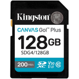KINGSTON 128GB SDXC Canvas Go Plus Gen4 200MB/s C10 UHS-I U3 V30