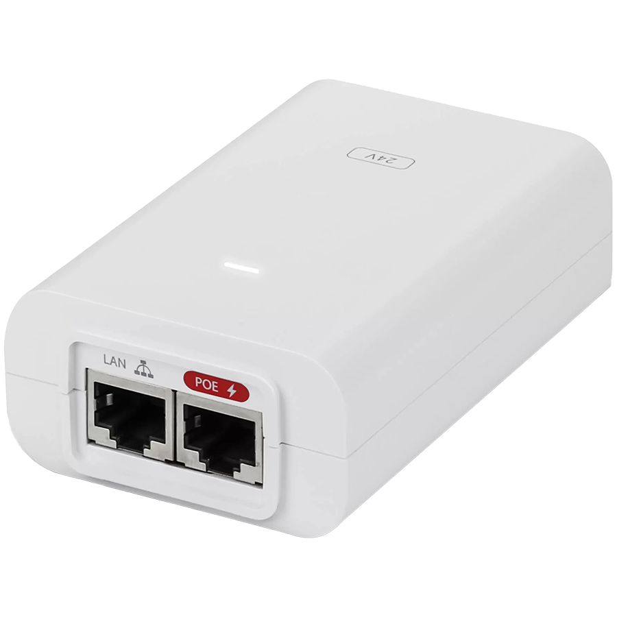 Ubiquiti 24 V DC PoE Adapters providing a variety of features to help protect your PoE devices.
