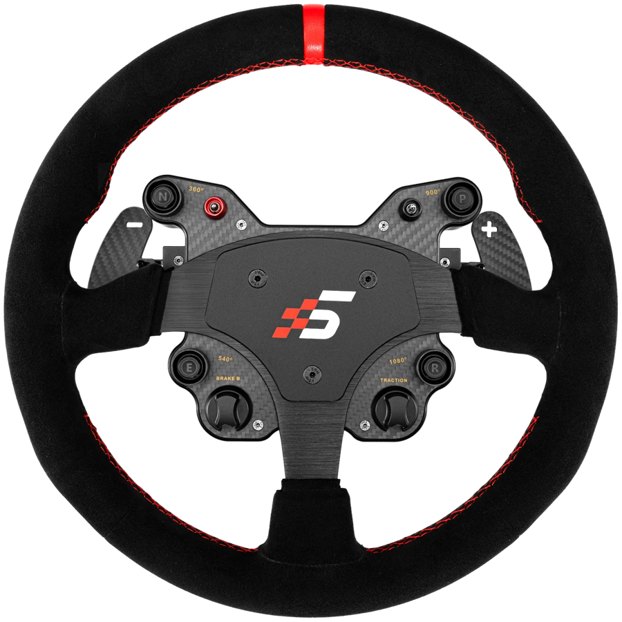 SIMAGIC GT1 Round Steering Wheel 330 mm, Shifter Paddles, QR70, suede, S210