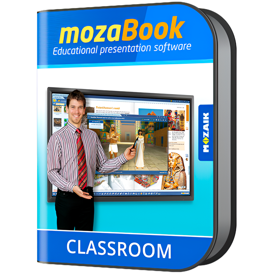 mozaBook CLASSROOM, interactive educational software for teachers, 1 year — MOZAIK EDUCATION
