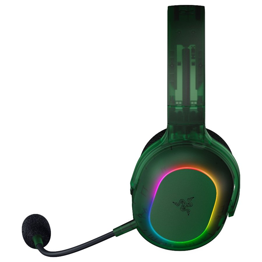Razer Barracuda X Chroma Phantom Green Edition, Gaming Headset, Black, Oval Ear Cushions, 2.4 GHz Wireless / Bluetooth, Breat