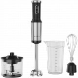Hand Blender, 1200W in CB, Black, Tiger Teeth Cutter, Whisk, Food Processor, Cup — AENO