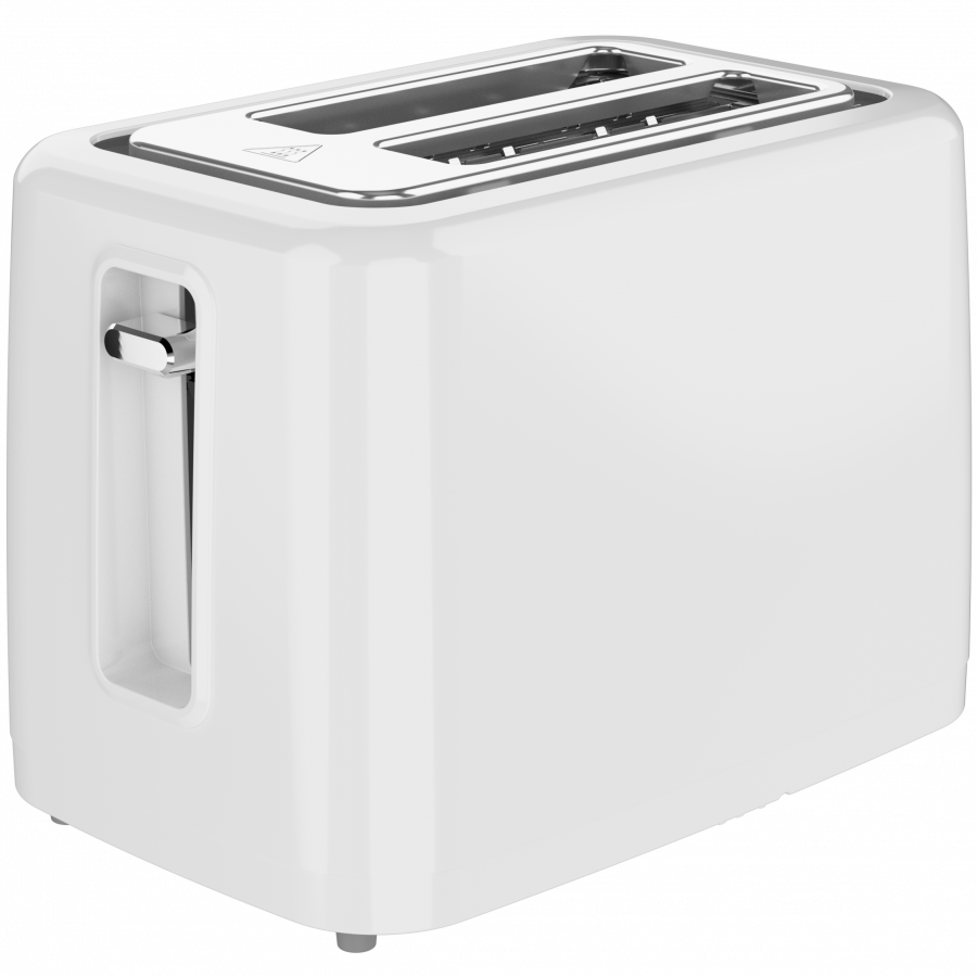 Electric Toaster, White, 220-240V, 50-60Hz, 780-930W, 2 slots, 3 modes, 7 browning levels — AENO