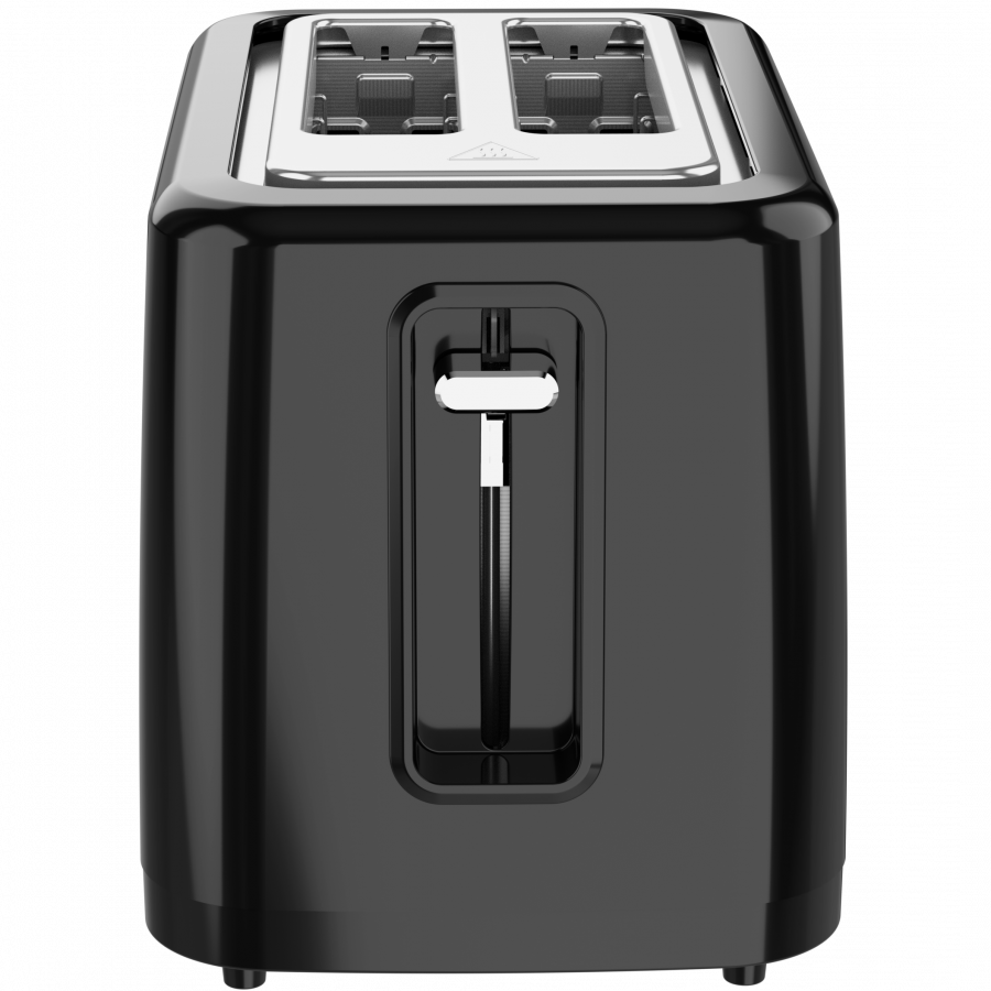 Electric Toaster, black, 220-240V, 50-60Hz, 780-930W, 2 slots, 3 modes, 7 browning levels — AENO