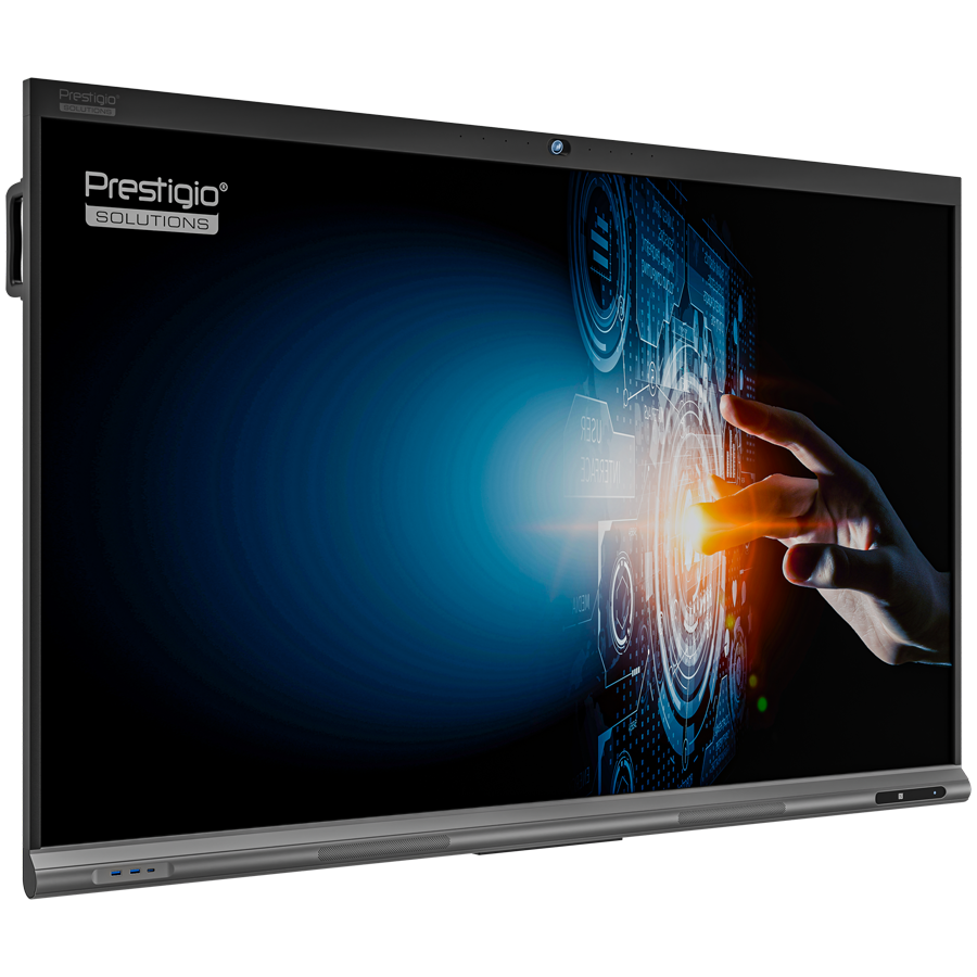 PRESTIGIO SOLUTIONS Multiboard 86" Light+ Series UHD 4K, Android 11, Wi-Fi, 40TP, NFC, Camera, touch pen