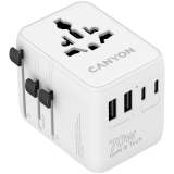 CANYON Travel Adapter OnTour 70 EU/UK/US/AUS 70W White