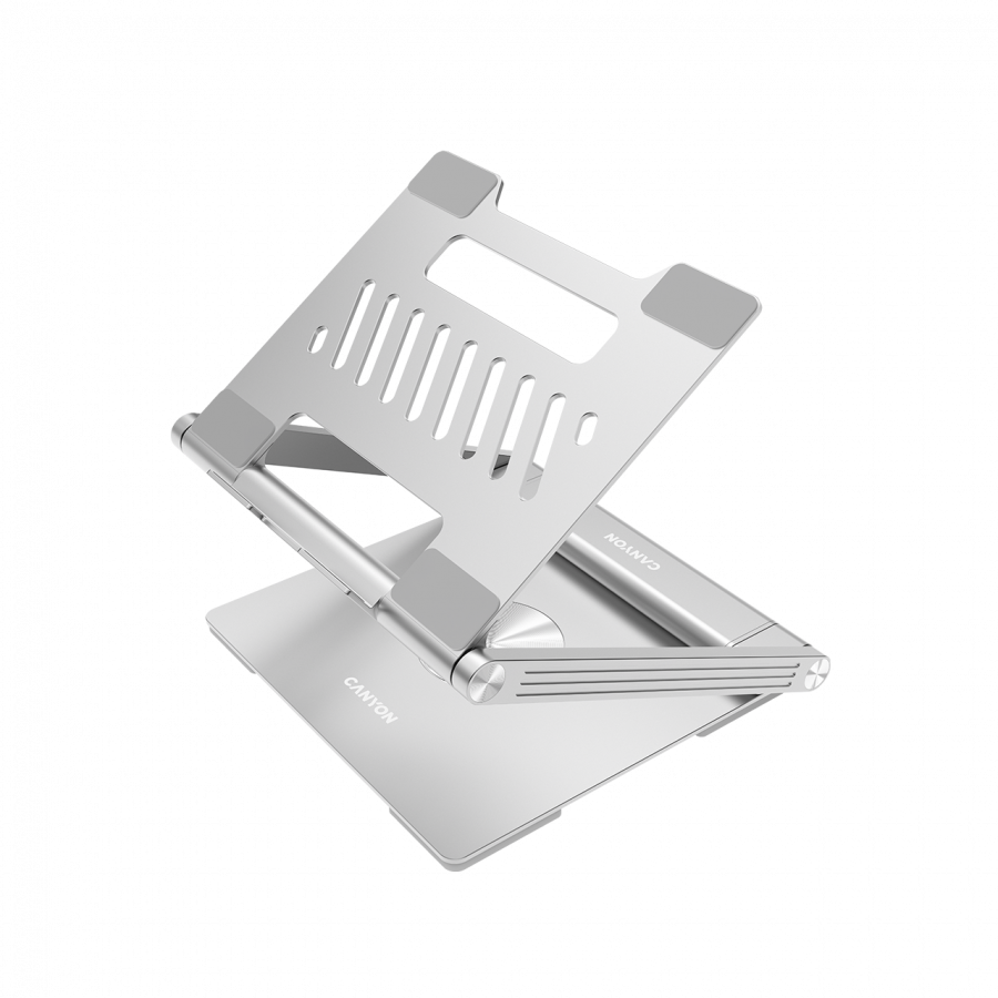 Canyon Laptop stands with hub, TYPE C F to HDMI2.0+2USB3.0+USBC3.0+RJ45+PD, TYEP C TO C cable 1m white with Emarker: HUSB332A