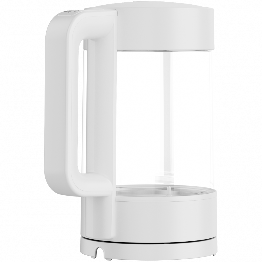 Electric Kettle, white, 220-240V, 1850-2200W, 1.7L, Keep warm 30 min, 40,60,80,90,100, console in Handle — AENO