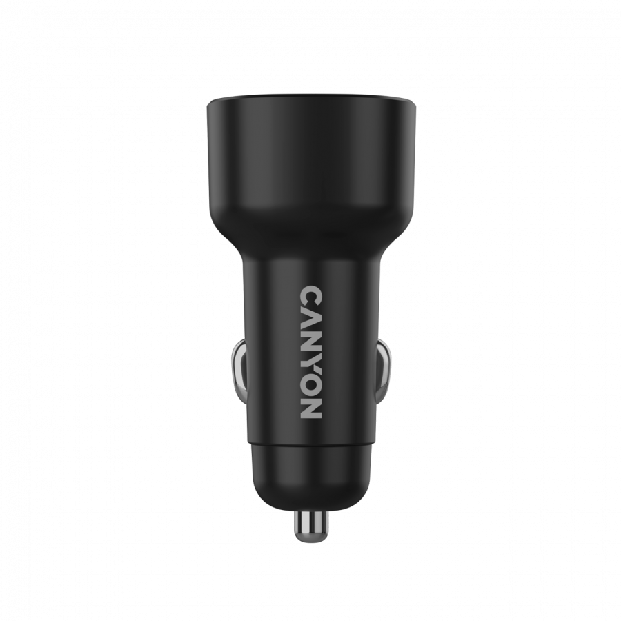 CANYON car charger OnDrive 85 PD 85W USB-A+USB-C Black