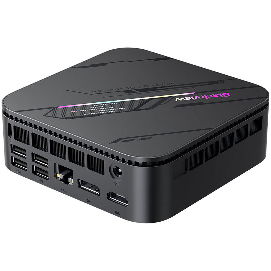 Blackview miniPC MP100 Pro i5-12450H up to 4,4HGz 16/1Tb WiFi 6 BT 5.2 LAN RJ45 USB 3.1Gen1x4 USB 3.1Gen2x2 TypeC PDx1 HDMI D