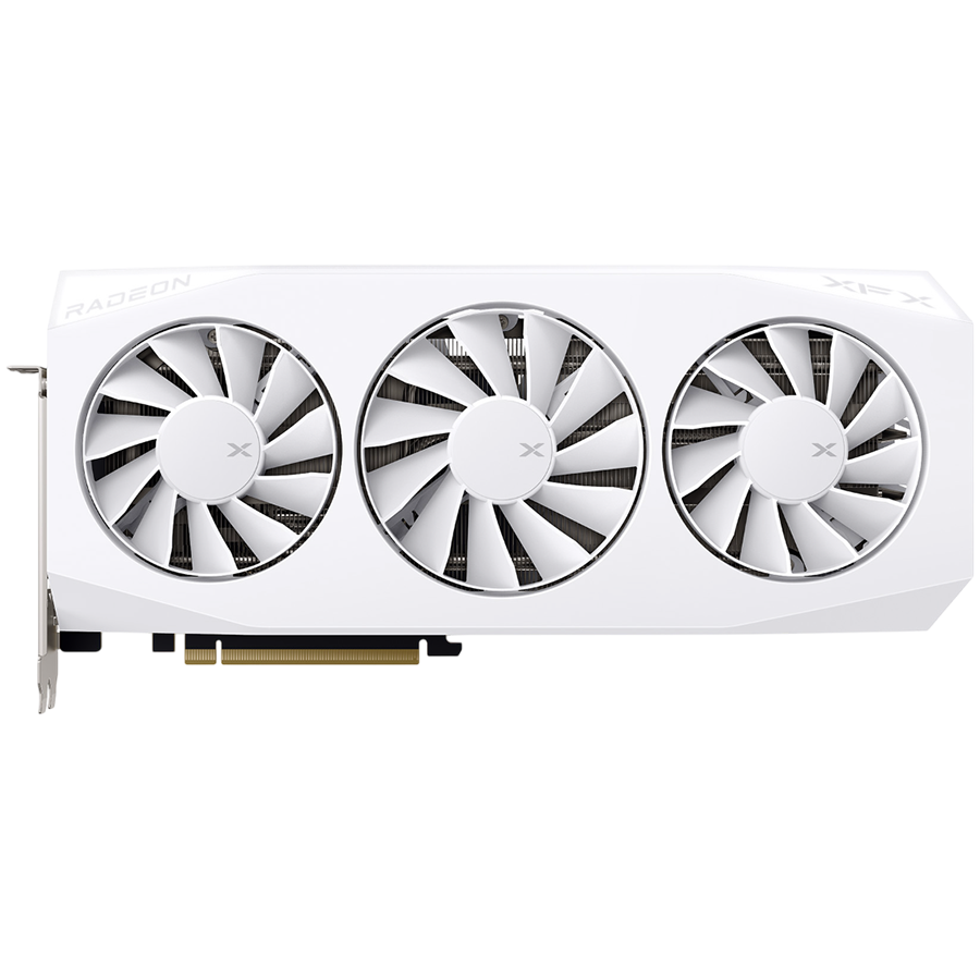 XFX Mercury AMD Radeon RX 9060XT OC White Gaming Edition with 16GB GDDR6 HDMI 2xDP, AMD RDNA 4