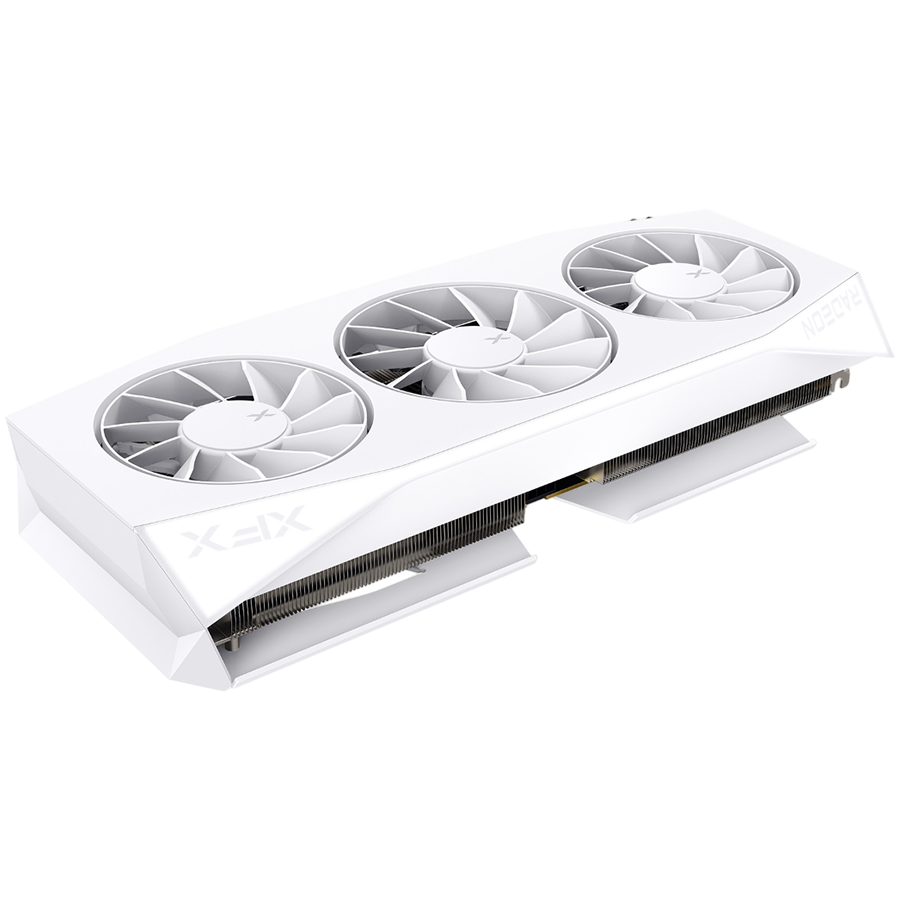 XFX Mercury AMD Radeon RX 9060XT OC White Gaming Edition with 16GB GDDR6 HDMI 2xDP, AMD RDNA 4