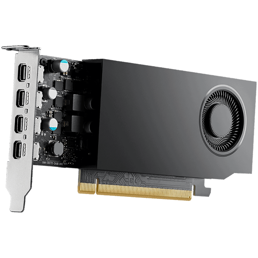 PNY NVIDIA A400 4GB Low Profile OEM Version, PCI-Express 3.0 x16, LP, 4 GB GDDR6 64-bit, 3x Mini DP 1.4, 1x ATX bracket