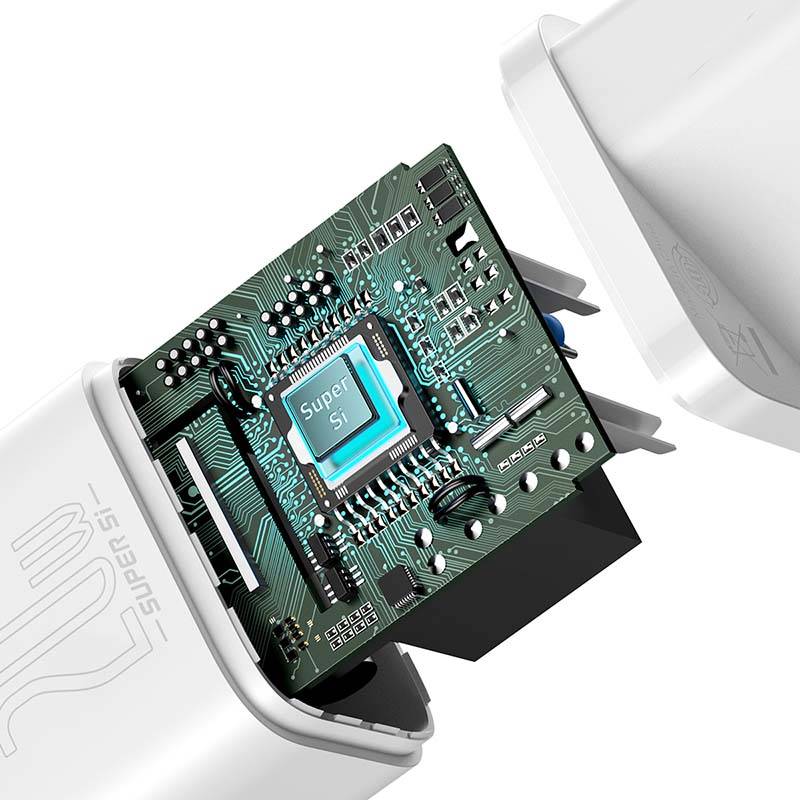 Baseus Super Si Quick Charger 1C 20W (white) - Image 5