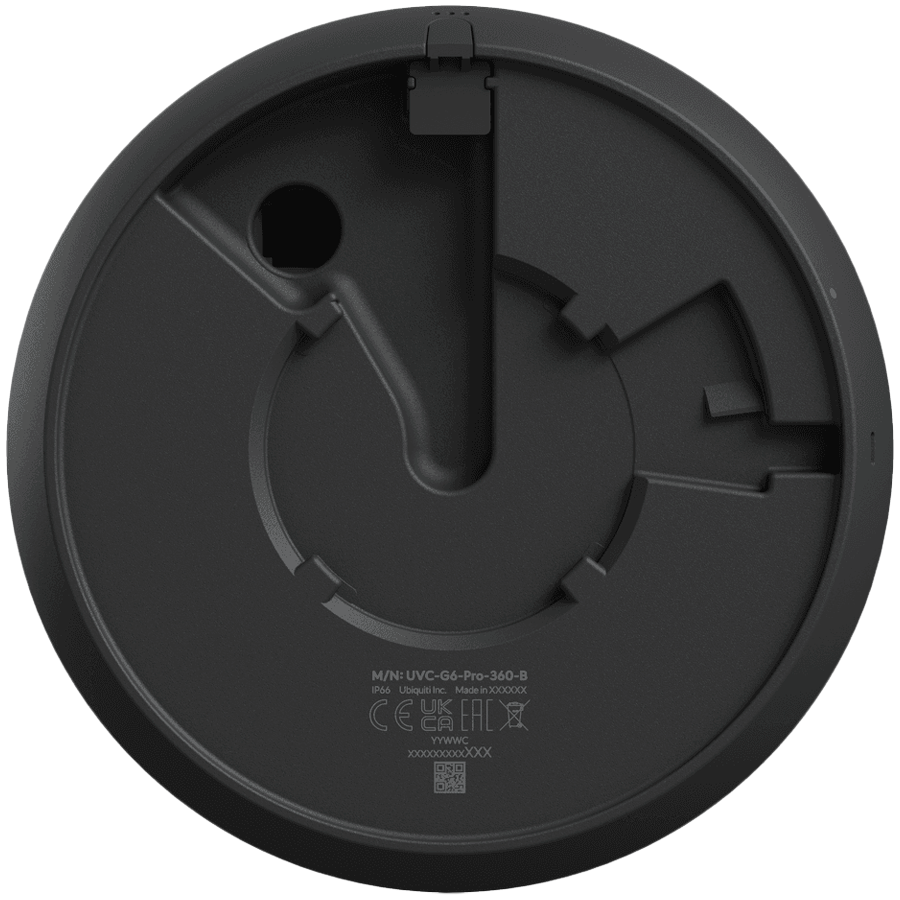 UBIQUITI UVC-G6-Pro-360-B All-weather, vandal-resistant 12MP PoE camera with panoramic 360 coverage, digital pan-tilt-zoom fu