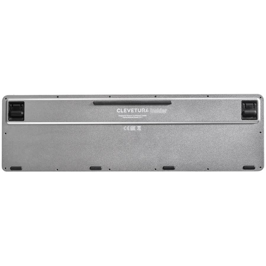 CLEVETURA CLVX 1 Touch-On-Keys AI Wireless Keyboard, ANSI US Windows Layout, Scissor Switches, Aluminum Chassis, Interactive 