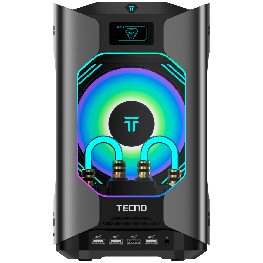 TECNO PC MEGAMINI GAMING G1 Intel i7-13620H DDR5 16Gb SSD 1Tb RTX4060 8Gb Water Cooling WiFi 6 BT 5.2 RJ45 2.5G 2xUSB 3.2 2xU