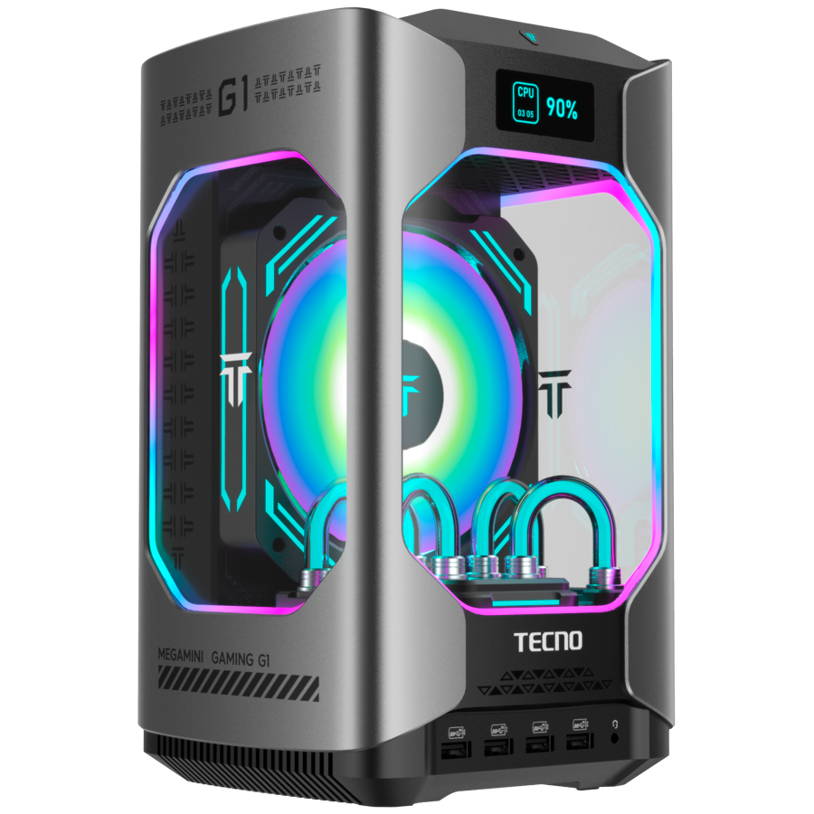 TECNO PC MEGAMINI GAMING G1 Intel i7-13620H DDR5 16Gb SSD 1Tb RTX4060 8Gb Water Cooling WiFi 6 BT 5.2 RJ45 2.5G 2xUSB 3.2 2xU