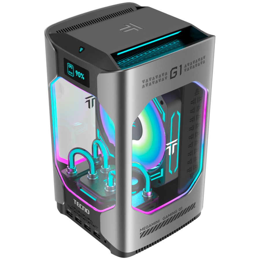 TECNO PC MEGAMINI GAMING G1 Intel i7-13620H DDR5 16Gb SSD 1Tb RTX4060 8Gb Water Cooling WiFi 6 BT 5.2 RJ45 2.5G 2xUSB 3.2 2xU