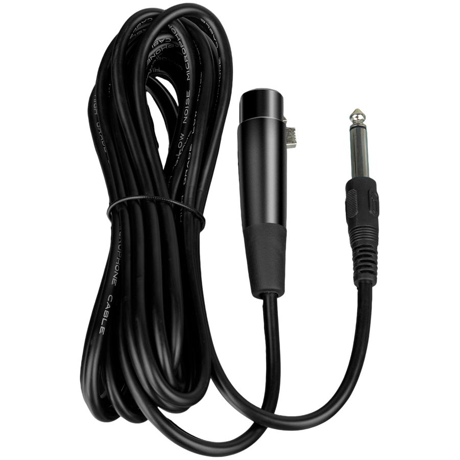 Microphone SVEN MK-100 (Wired, dynamic, metal, cable 4.0 m, 6.3/3.5mm Jack, cardioid, black)