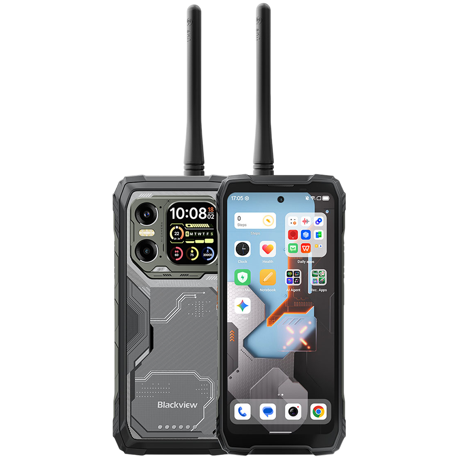 Blackview XPLORE 1 Walkie-talkie 22km 5G Rugged Phone 6.78-inch FHD 2460x1080 120Hz+2.01-inch 296x240 12+256GB MTK Dimensity 