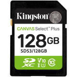 Kingston 128GB SDXC Canvas Select Plus Gen3 150MB/s C10 UHS-I U1 V10