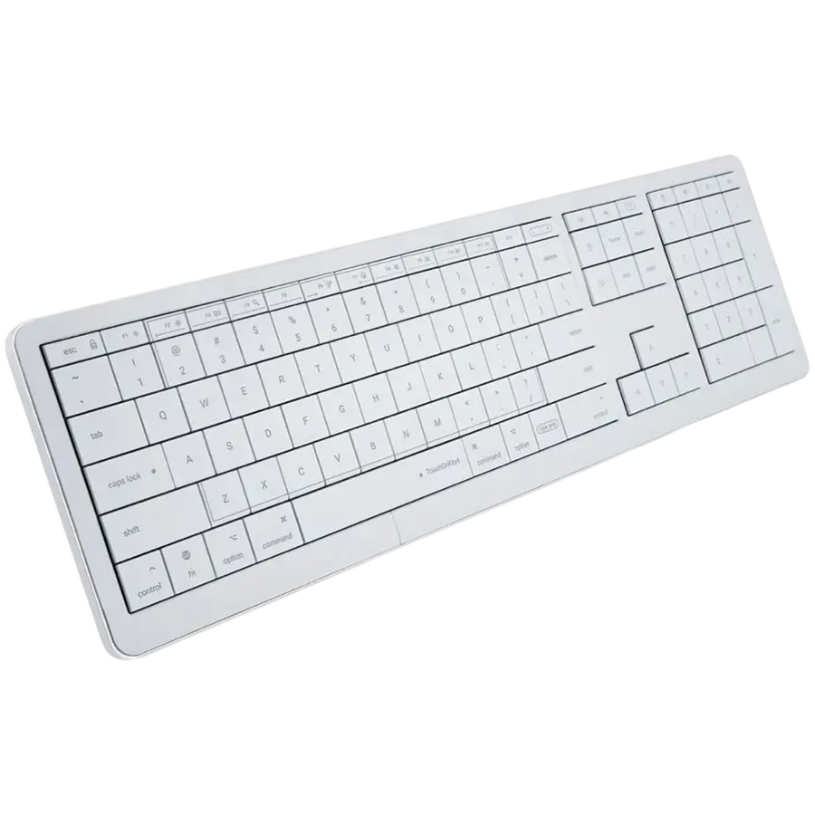 CLEVETURA CLVX 1 Touch-On-Keys AI Wireless Keyboard, ANSI US Mac layout, Scissor Switches, Aluminum Chassis, Interactive RGB,