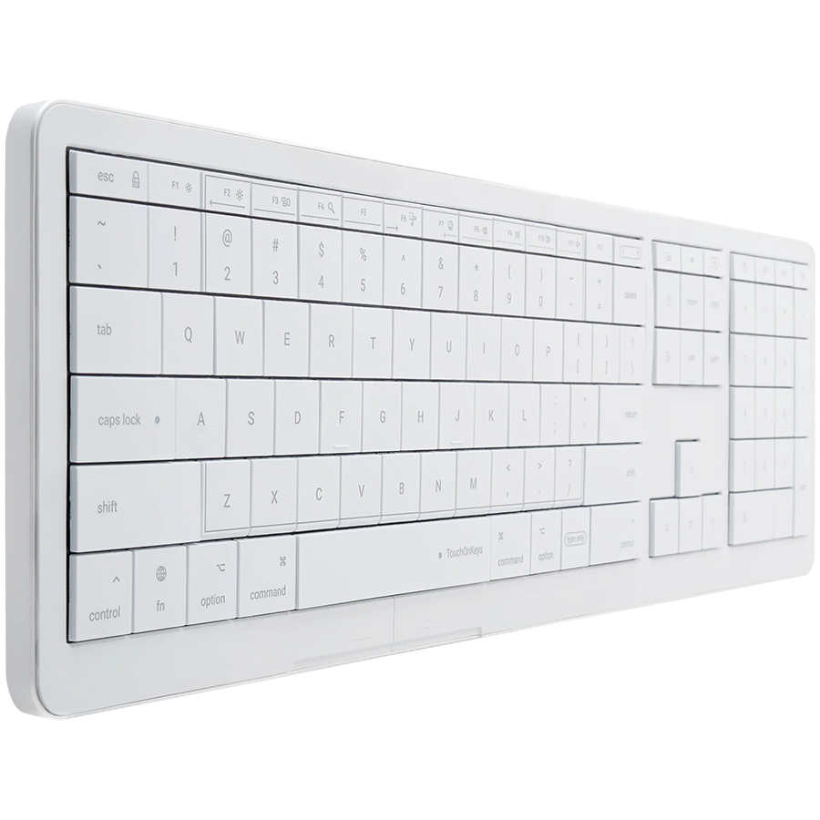 CLEVETURA CLVX 1 Touch-On-Keys AI Wireless Keyboard, ANSI US Mac layout, Scissor Switches, Aluminum Chassis, Interactive RGB,