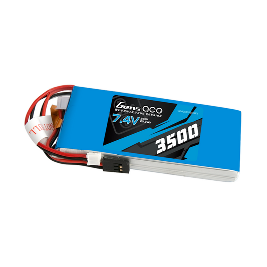 Akku LiPo Gens Ace 3500mAh 7,4V 1C 2S1P RX/TX