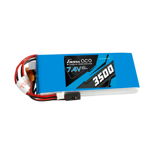 Akku LiPo Gens Ace 3500mAh 7,4V 1C 2S1P RX/TX