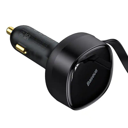 Car Charger Baseus Enjoyment with cable USB-C + Lightning 3A, 30W (Black) - Product Image 4